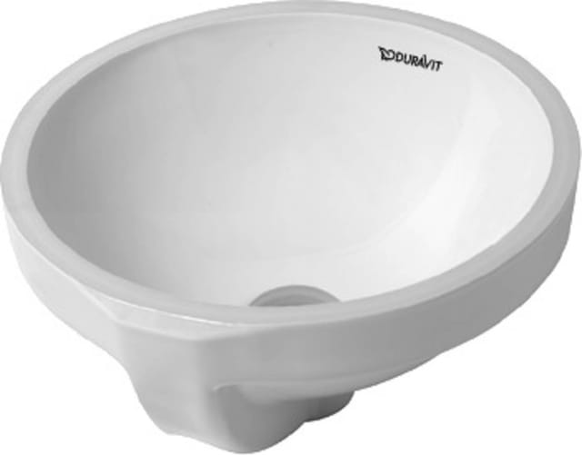 Duravit Einbauwaschtisch Architec d 32,5cm, we, EB v unt, o. HL, HLB, m ÜL