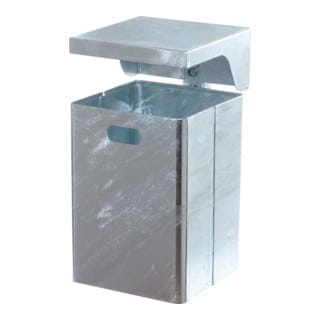 Schake Abfallbehälter 40l, H 440 mm x B 310 mm x T 310 mm RAL 6005