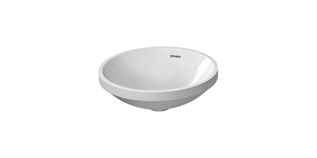 Duravit Einbauwaschtisch Architec d 37,5cm, EB v unt, o. HL, ÜL u. HLB, we