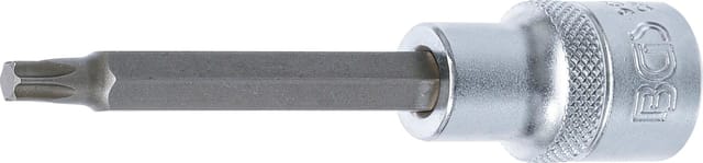 BGS Bit-Einsatz 9628, Länge 100 mm, Antrieb Innenvierkant 12,5 mm (1/2"), T-Profil (für TX) T35