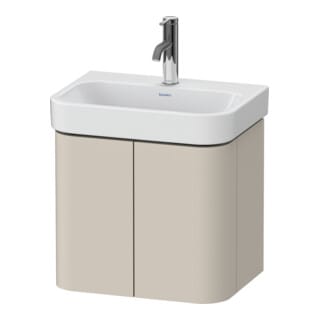 Duravit Waschtischunterschrank Happy D.2 Plus 47,5x35x41,5cm, 2 Türen, taupe supermatt