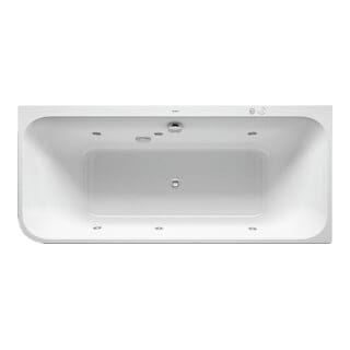 Duravit Whirlwanne Happy D.2 180x80cm, Eck re, 2 RS, weiß, Jet-System