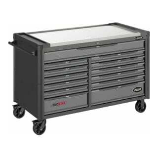 VIGOR Werkstattwagen SeriesXXL, Edelstahl-Arbeitsplatte, leer, V4481-XXL, L x B x H: 1625x 695x 1017 mm