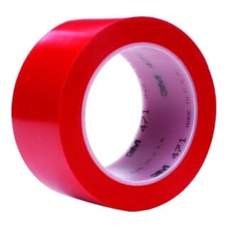 3M Weich-PVC-Klebeband 471 F, Rot, 25 mm x 33 m