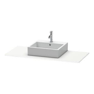 Duravit Konsole XSquare 80x55cm, we supermatt, mit 1 Ausschnitt