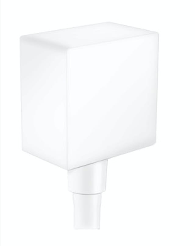 hansgrohe Wandanschluss Fixfit Square mit Rückflussverhinderer, mattweiß