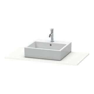 Duravit Konsole XSquare 100x55cm, we supermatt, mit 1 Ausschnitt