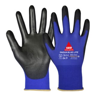 Hase Montagehandschuhe Padua Blue Lite Größe 10, Nylon