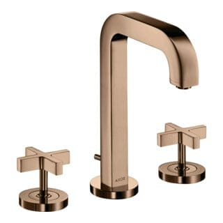 hansgrohe 3-Loch-Waschtischarmatur 170 Axor Citterio m A 140mm, Kreuz, ZugstAblGar, Ros, po r
