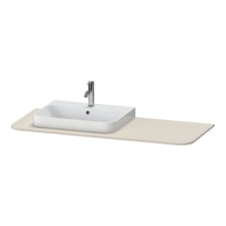 Duravit Waschtisch-Konsole Happy D.2 Plus 130x55cm, m 1 AS, Beck. li, Tau matt