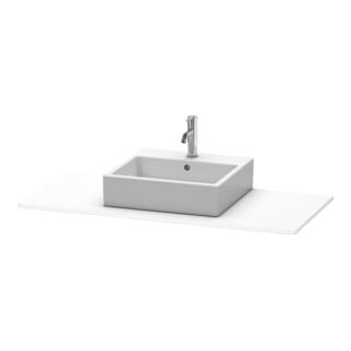 Duravit Konsole XSquare 120x55cm, we supermatt, mit 1 Ausschnitt