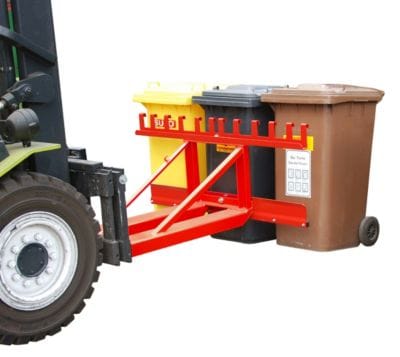 Bauer Südlohn Mülltonnen-Heber MH-III, lackiert, Feuerrot