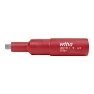 Wiha Vierkantadapter isoliert 3/8“ für 1/4" Steckschlüssel (44355)