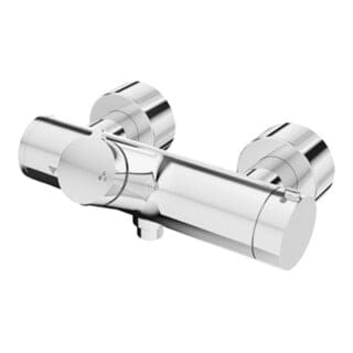 Schell Brausethermostat VITUS VD-Auf/Zu-T Duschanschluss unten, AP, verchromt
