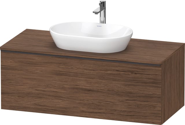 Duravit Waschtischunterschrank D-Neo 120x55cm, sw/Nuss d, 1 A, 1 Pl, wandhängend