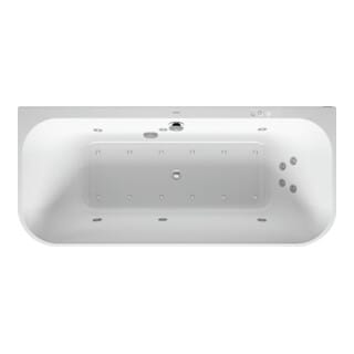 Duravit Whirlwanne Happy D.2 180x80cm, Vorw., 2 RS, we., Combi-Sys P