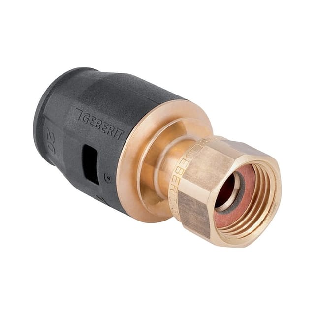 Geberit bergang PushFit d 25mmxG 3/4, m Überwurfmutter, Rotguss