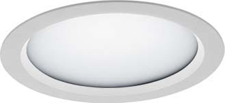 LTS Licht&Leuchten LED-Einbaudownlight 4000K inkl.Konverter VTFM 10.1540 weiss
