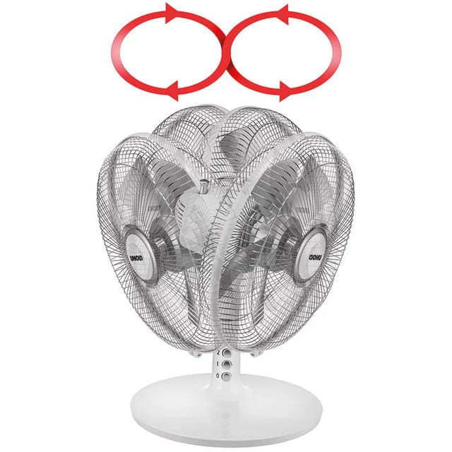 Unold Tischventilator Silverline 25cm 86817 sw