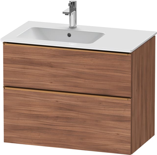 Duravit Waschtischunterschrank D-Neo 81x46,2cm, 1 Kast, B L, b geb/Nussb Nat