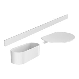 hansgrohe Badewannenset WallStoris aus Kunststoff, mattweiß