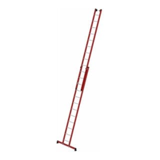 Munk Sprossen-Schiebeleiter 2-teilig GFK/Alu mit nivello®-Traverse 2x12 Sprossen