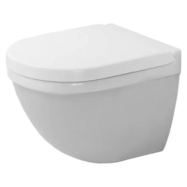 Duravit Wand-WC, Tiefspüler Starck 3 Compact 37,5x48,5cm, 4,5 l, weiß Hygiene Glaze