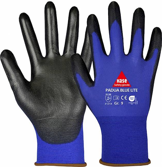 Hase Montagehandschuhe Padua Blue Lite Größe 9, Nylon