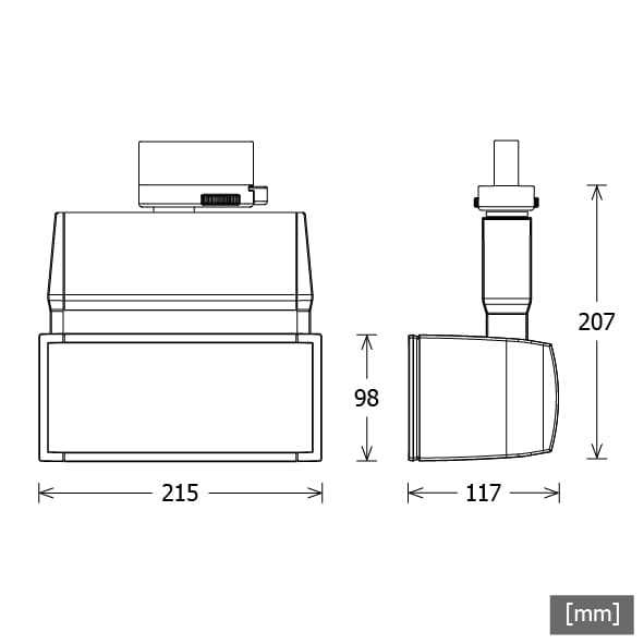 LTS Licht&Leuchten LED-Stromschienenstrahler 4000K silber EL 304.40.2