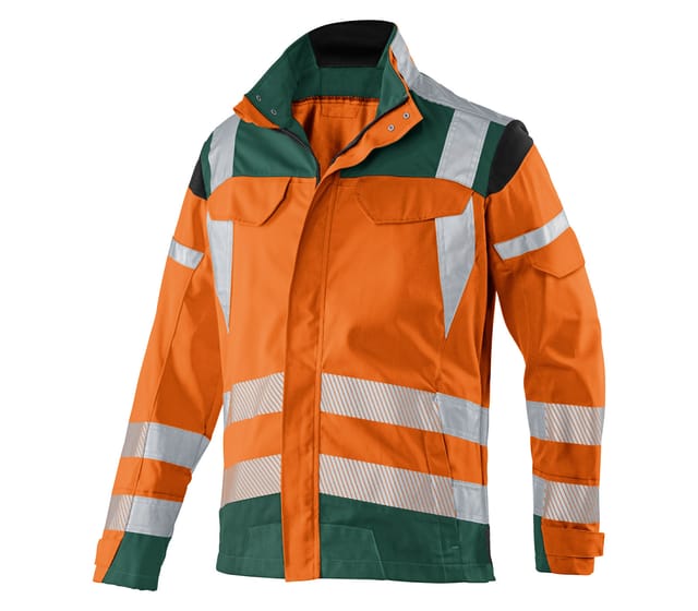 Kübler PSA Reflectiq Jacke 1207 warnorange/moosgrün 94