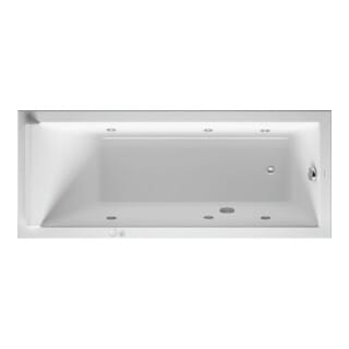 Duravit Whirlwanne Starck 170x70cm, Jet-Sys, EB-Version, 1 RS, we.