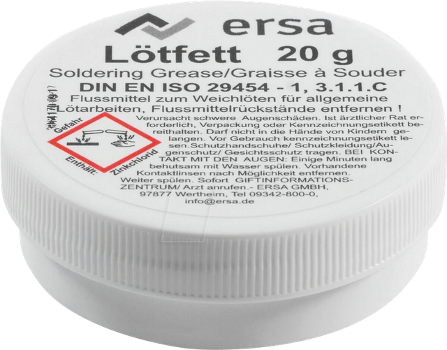 ERSA Lötfett, 20 g