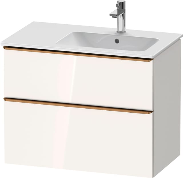 Duravit Waschtischunterschrank D-Neo 81x46,2cm, 1 Kast, B re, bron geb/we hgl