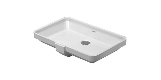 Duravit Einbauwaschtisch 2nd floor 52,5x35cm, EB v u, o. HL, HLB, m ÜL, we