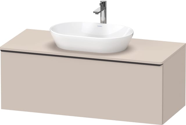 Duravit Waschtischunterschrank D-Neo 120x55cm, sw/Taup m, 1 A, 1 Pl, wandhängend