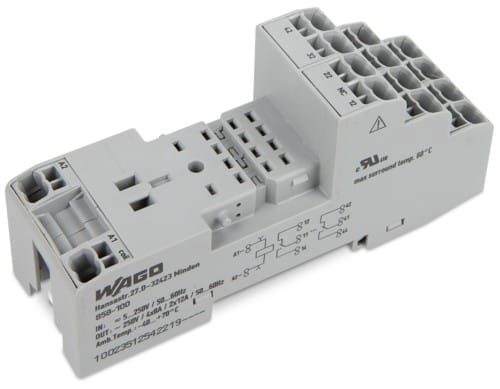 WAGO GmbH& Co. KG Relaissockel für 2 und 4 Wechsler 858-100