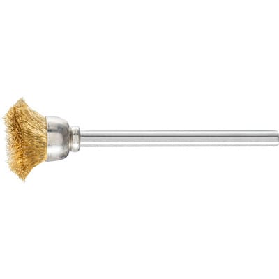PFERD TOOLS Miniatur- Topfbürste TBU Ø15 mm Schaft-Ø3 mm Messing-Draht-Ø0,10
