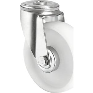 CASCOO Rückenlochlenkrolle ø 100 mm Serie N0N0 Rollenlager