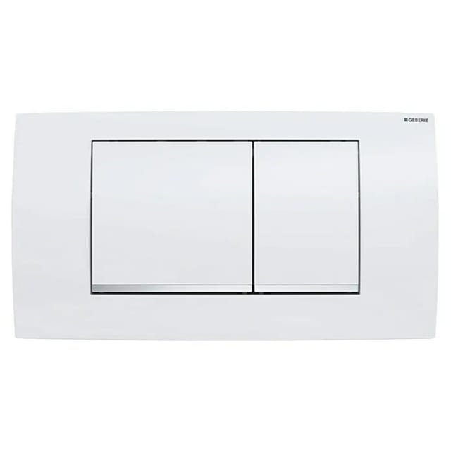 Geberit Betätigungsplatte Twinline 30 Pl/Dr w, Streif g verchromt, f 2-Mg-Spül.