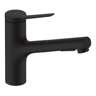 hansgrohe Einhebel-Küchenarmatur Zesis M33 Auszugslänge bis zu 500mm, mattschwarz