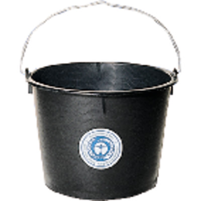 Baueimer Polyeth.-Regen. hohe Form, schwarz 10 l