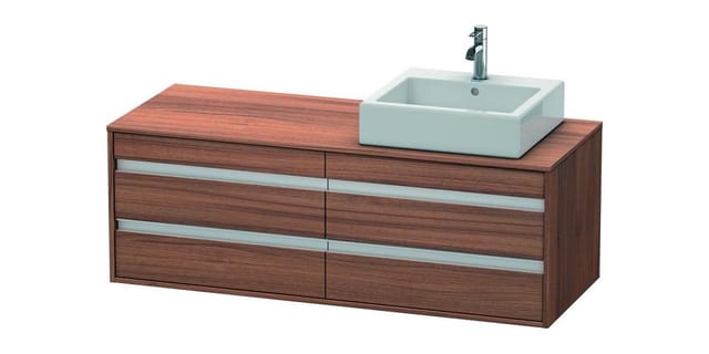 Duravit Waschtischunterschrank Ketho 140x55x49,6cm, f AWT, 4 La, B R, N Nat