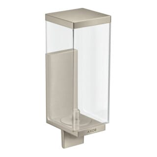 hansgrohe Lotionssp Axor Uni Rectangular Glas, Wandmontage, brushed nickel