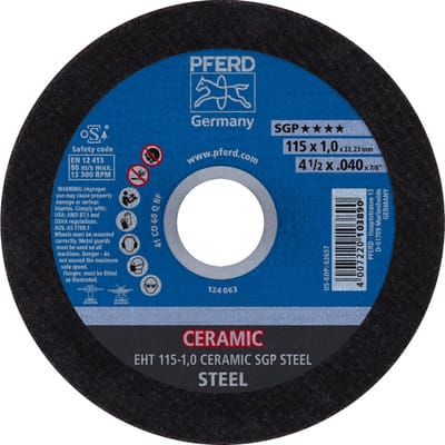 PFERD Trennscheiben EHT 115-1,0 CERAMIC SGP STEEL