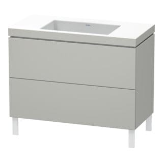 Duravit Waschtischunterschrank c-bonded L-Cube 100x48cm, o HL, bg ma, 2 Ausz., steh.