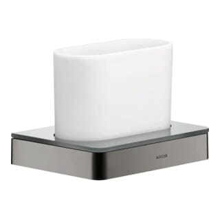 hansgrohe Zahnglas Axor universal Glas, Wandmontage, polished black chrome