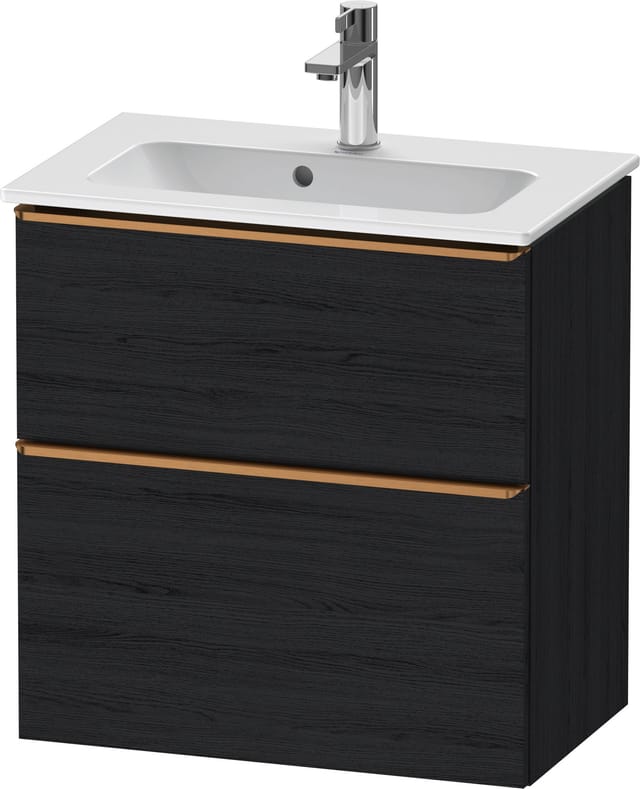 Duravit Waschtischunterschrank D-Neo Compact 61x37,2, b geb/Ei s, 1 Kast, 1 A, wandhängend