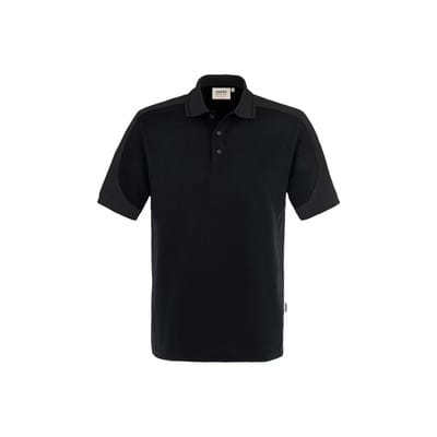 Hakro Polo-Shirt Contrast Performance, schwarz, Unisex-Größe: XL