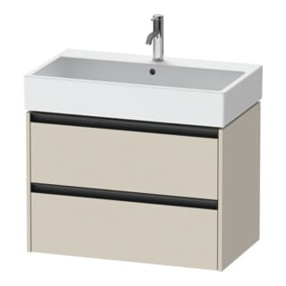 Duravit Waschtischunterschrank Ketho.2 78,4x46cm, Tau matt, 2 Schub., wandhängend