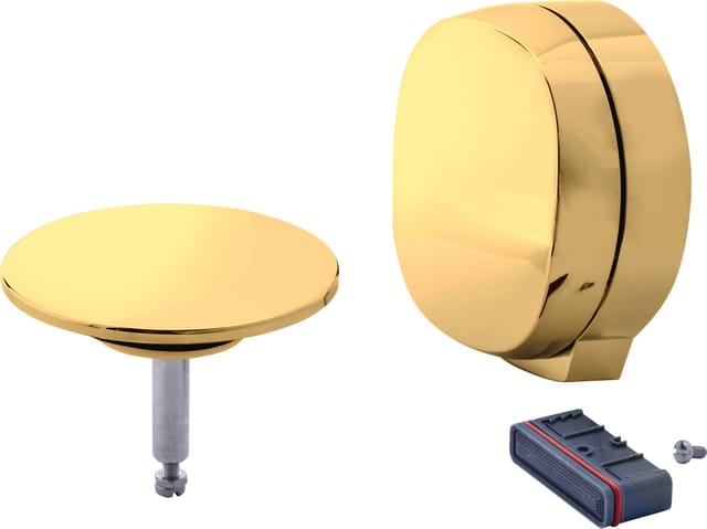 Duravit Ausst.-Set f.Ab.-Überlaufgarnitur m.Zulauf f.BW,Gold Poliert